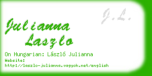 julianna laszlo business card