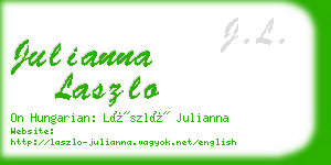 julianna laszlo business card